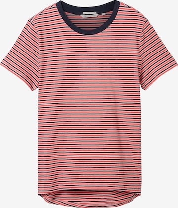 TOM TAILOR DENIM T-Shirt in Rot: predná strana