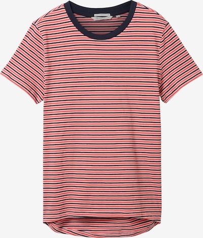 TOM TAILOR DENIM T-Shirt in navy / rosa / rot, Produktansicht
