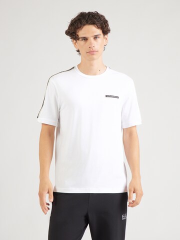 EA7 Emporio Armani Тениска в бяло: отпред