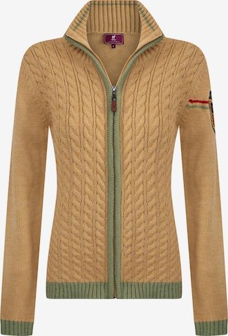 Williot Knit Cardigan in Yellow: front