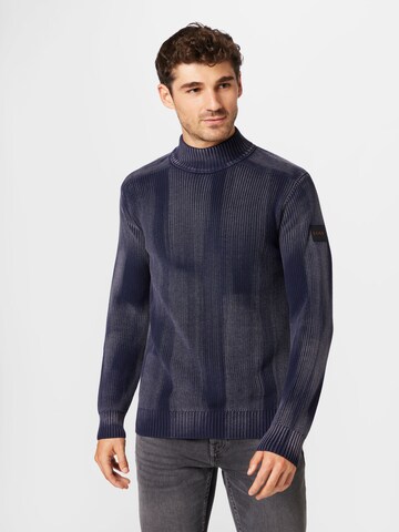 BOSS - Pullover 'Katreat' em azul: frente