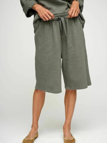 moshi moshi mind Regular Broek 'Air' in Groen: voorkant