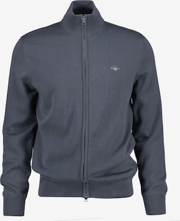 GANT - Sudadera con cremallera en gris: frente