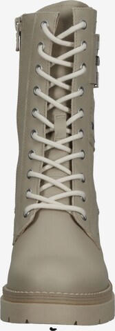 Nero Giardini Lace-Up Ankle Boots in Beige