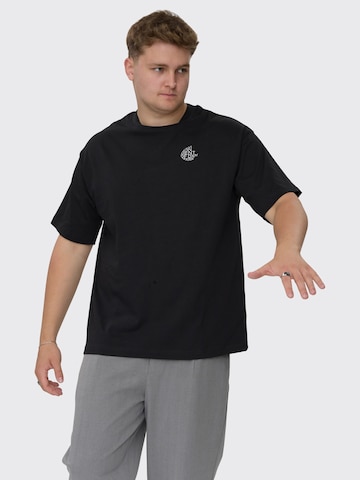 Dxnmxrk Shirt 'Gafar' in Black: front