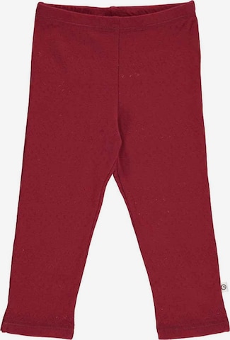 Müsli by GREEN COTTON Slimfit Leggings '' in Rood: voorkant