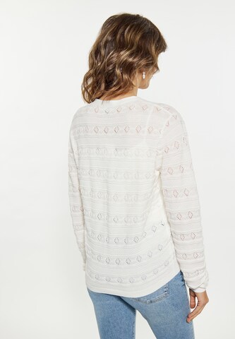 Usha Knit Cardigan in White