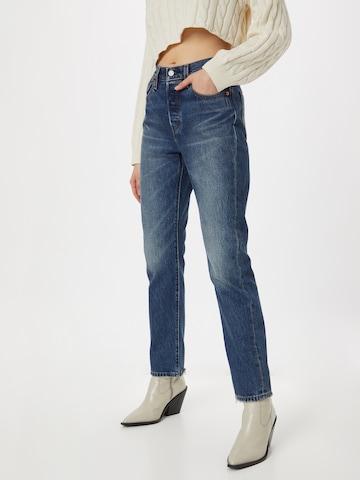LEVI'S ® Slimfit Jeans '501® Levi's® Original 150th Birthday Selvedge' i blå: forside