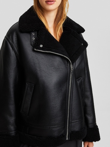 Bershka Winter jacket in Black