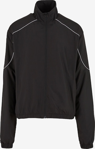Urban ClassicsPrijelazna jakna - crna boja: prednji dio