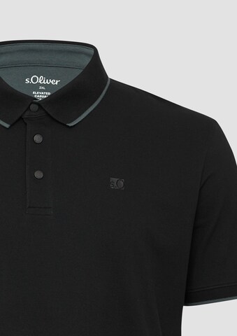 s.Oliver Poloshirt in Schwarz