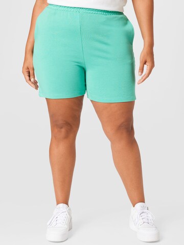 ONLY Carmakoma Regular Pants in Green: front