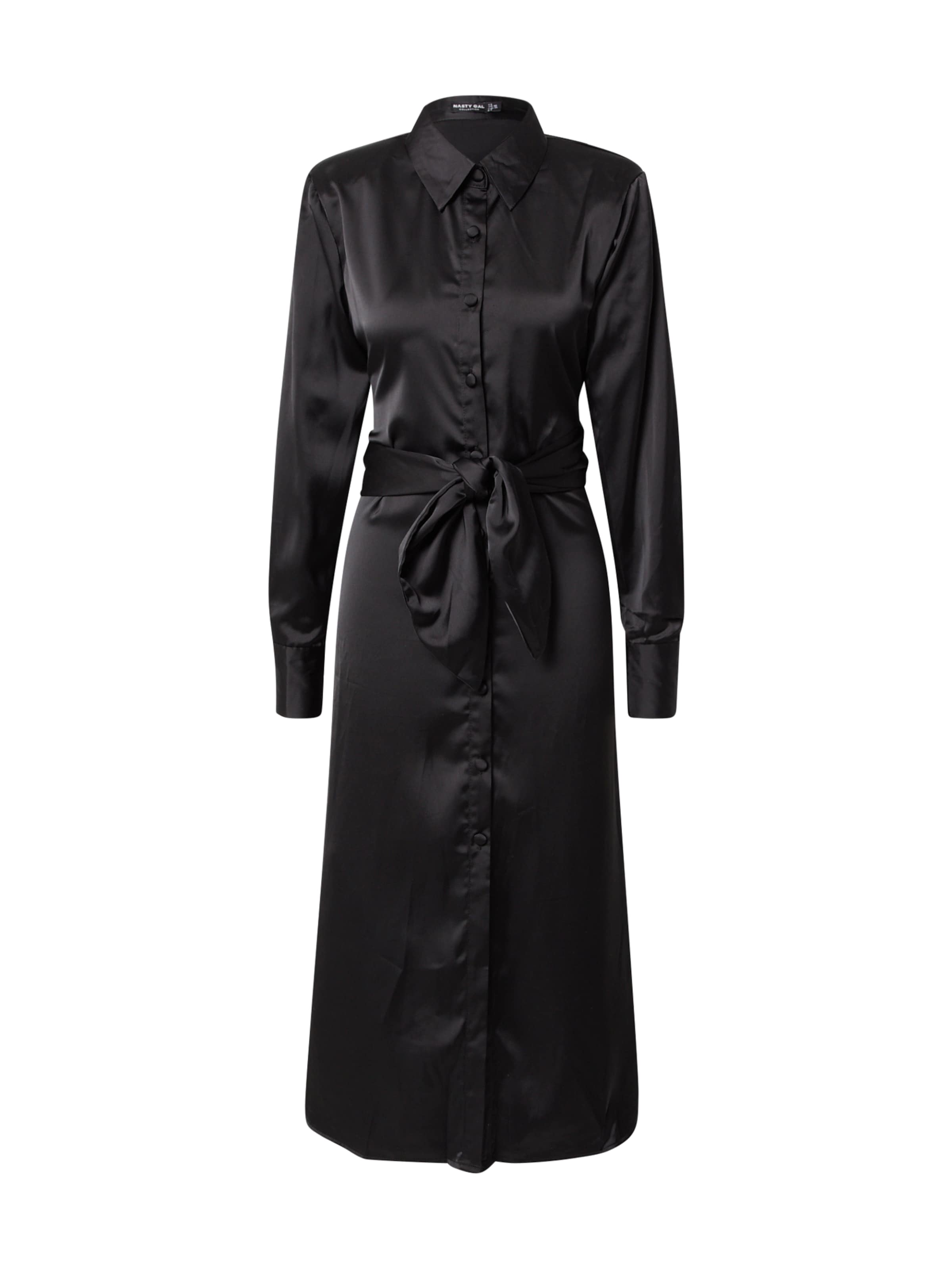 Nasty Gal Μπλουζοφόρεμα σε μαύρο: μπροστά