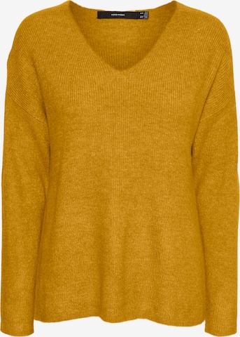 VERO MODA Sweater 'Lefile' in Yellow: front