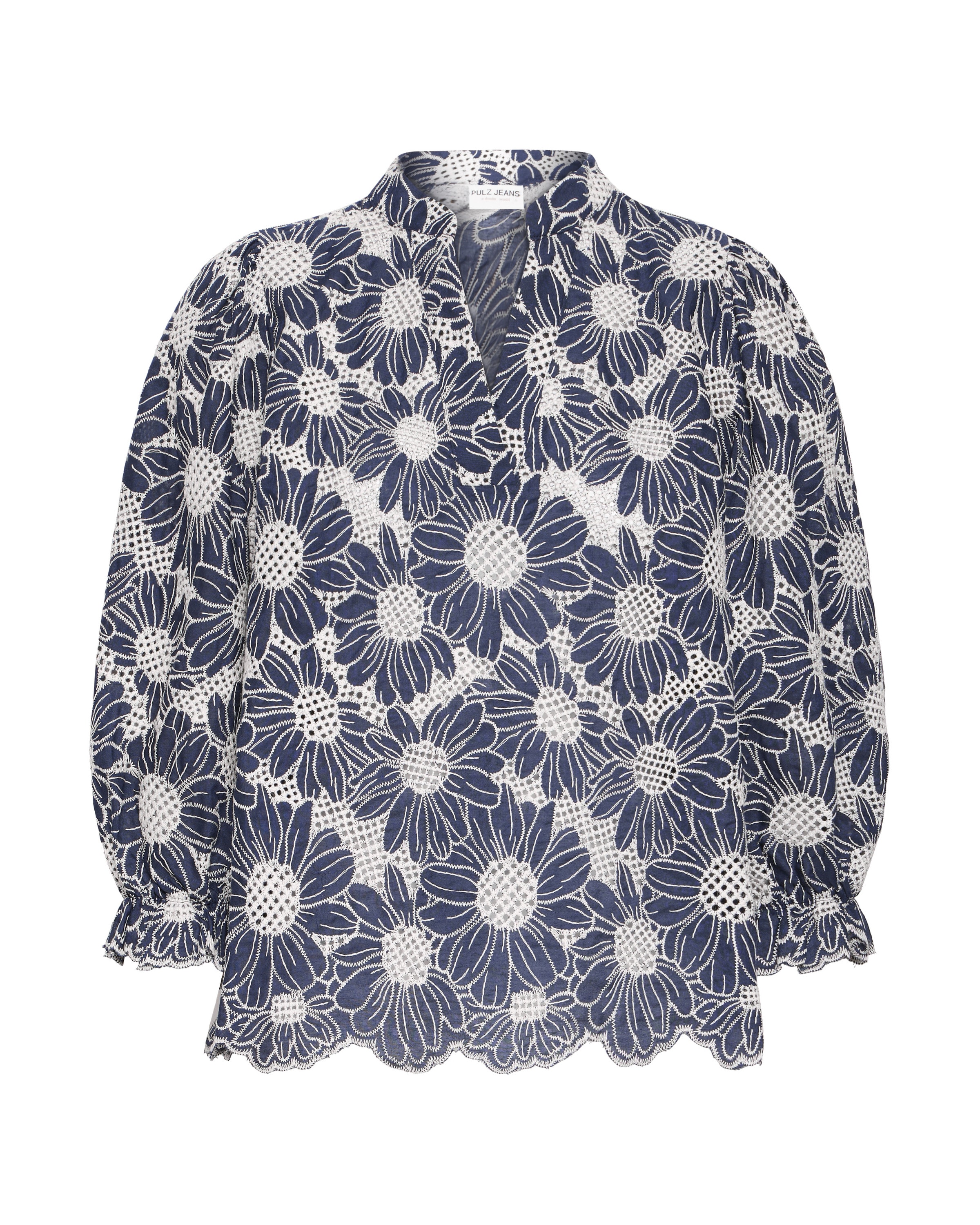 Pulz Blouse 'PZADELE' in Blauw: voorkant