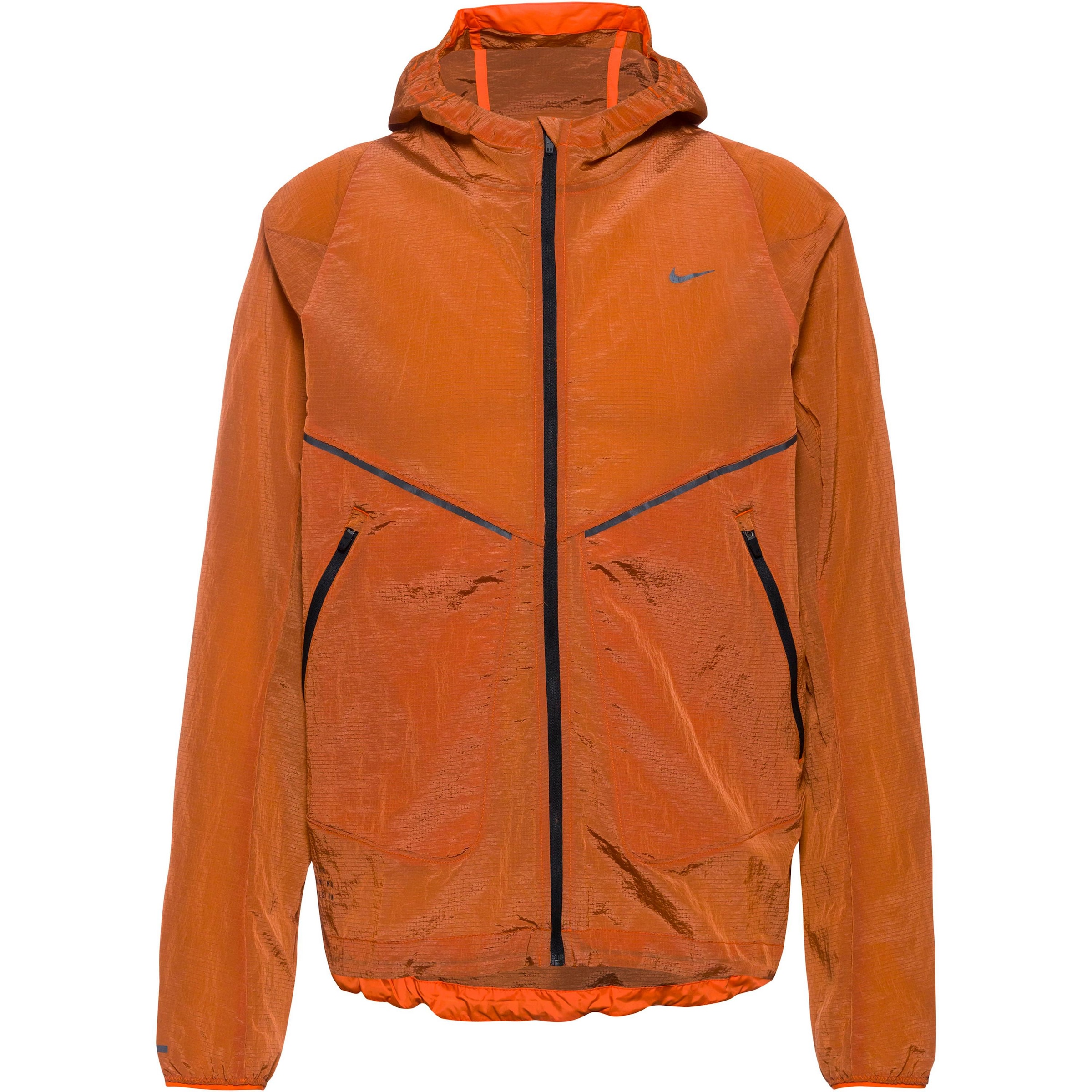 NIKE Sportjacke in dunkelorange / schwarz, Produktansicht