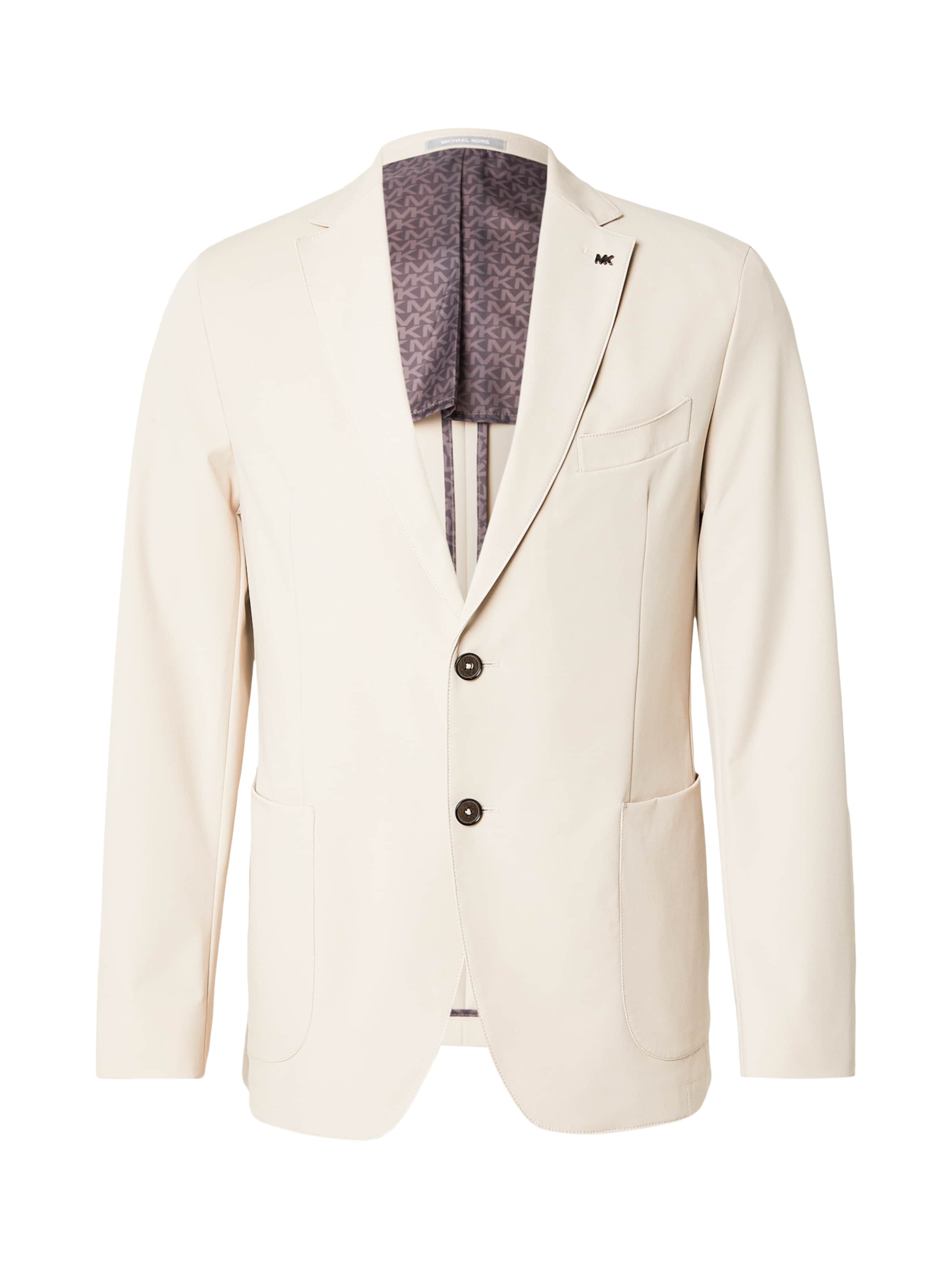 Michael Kors Regular fit Business blazer in Beige: front