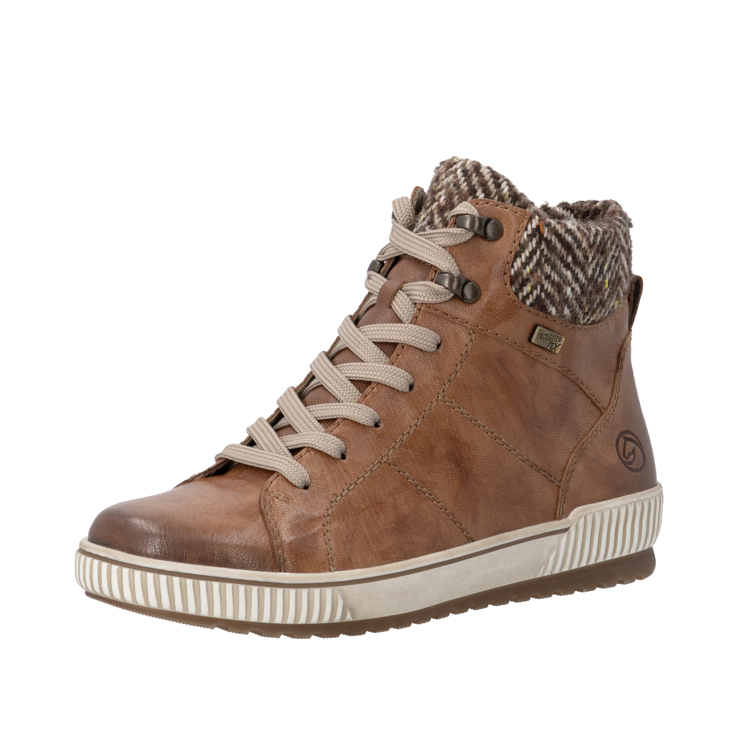 REMONTE Lace-Up Ankle Boots in Brown: front