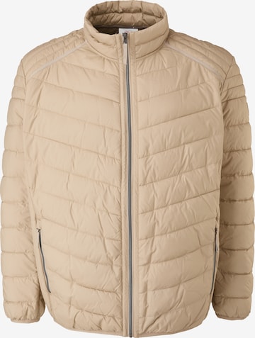 s.Oliver Men Big Sizes Between-Season Jacket in Beige: front