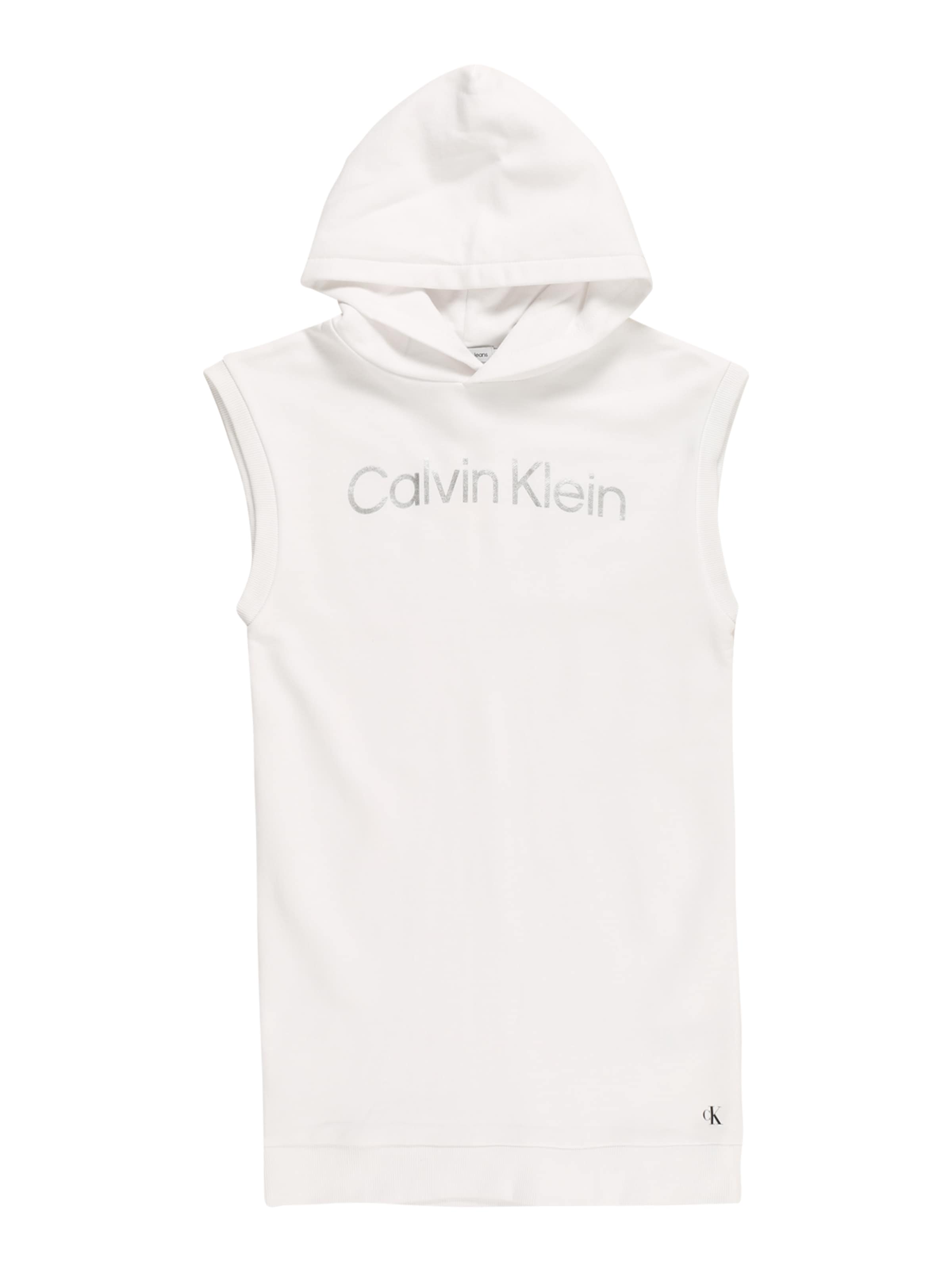 Tailles ados 140-176 Robe Calvin Klein Jeans en Blanc 