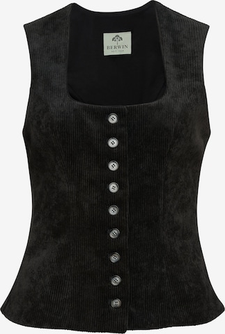 BERWIN & WOLFF Trachtenmieder in Schwarz: Vorderseite