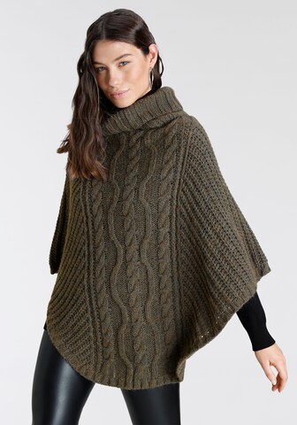 LAURA SCOTT Cape in Grün: Vorderseite