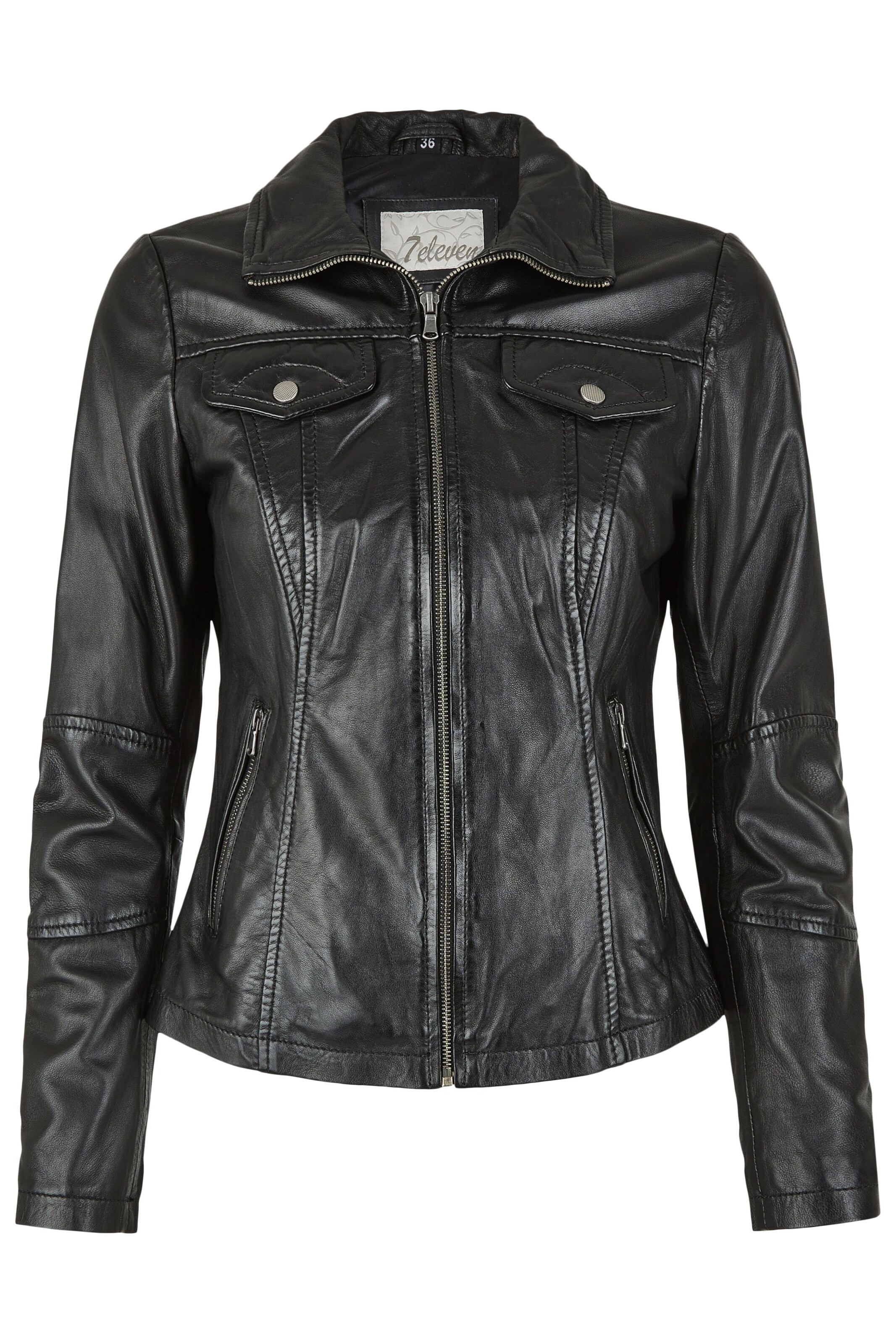 Veste mi-saison 'SEPria' 7ELEVEN en noir : devant