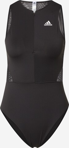 ADIDAS SPORTSWEAR Спортивное боди 'Leotard' в Черный: спереди