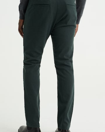 WE Fashion - Slimfit Pantalón chino en verde