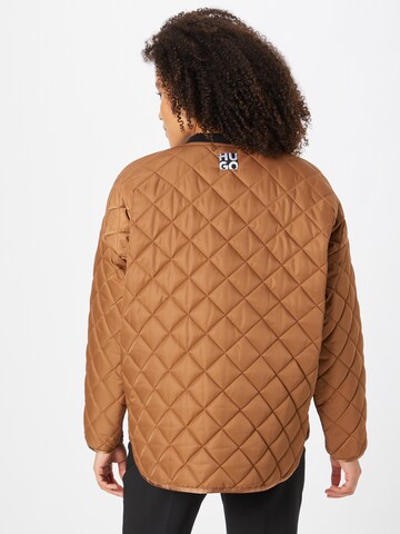 HUGO Between-season jacket 'Frandie' in Brown