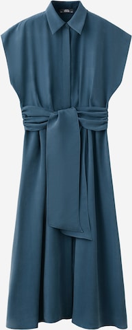 MANGOKošulja haljina 'Maca' - plava boja: prednji dio