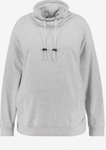 Ulla Popken Sweatshirt in Grijs: voorkant