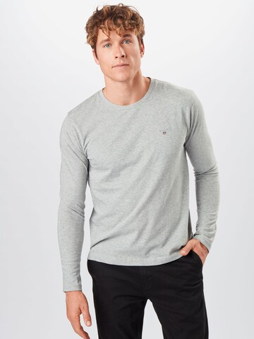 GANT Regular fit T-shirt i grå: framsida