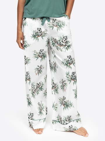 Pantalon de pyjama 'Kallie' Cyberjammies en blanc : devant