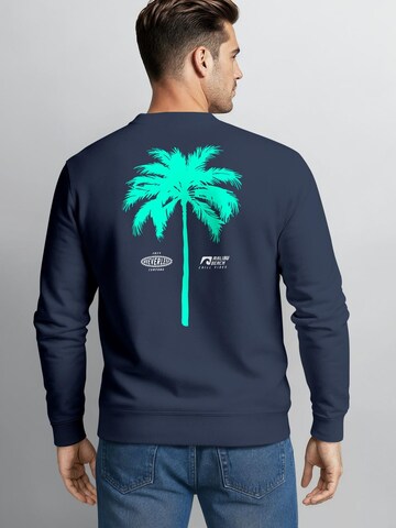 Neverless Sweatshirt 'Palme'‌‌‌‌‌‌‌ in Blau