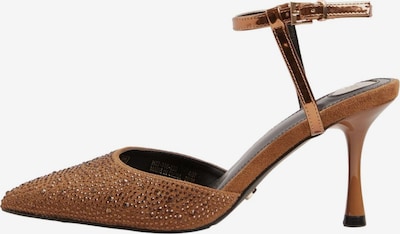 Pumps Lipsy pe maro / auriu, Vizualizare produs