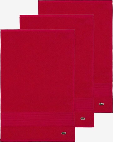 Serviette LACOSTE en rouge : devant