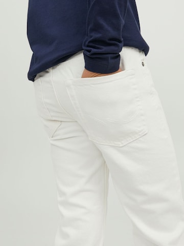 Coupe slim Jean 'Glenn' Jack & Jones Junior en blanc