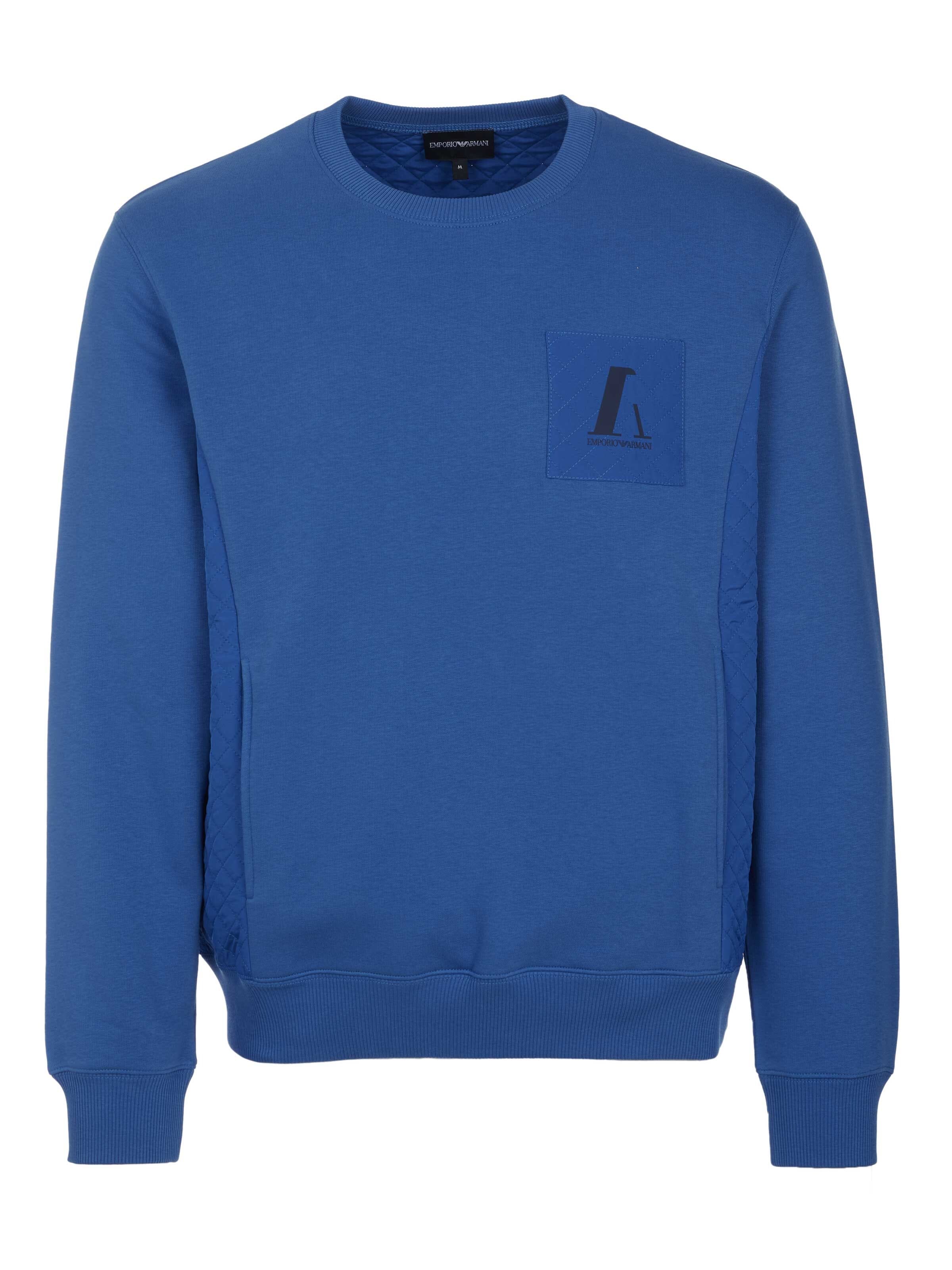 ARMANI Sweatshirt 'Emporio Armani Pullover' in Blauw: voorkant