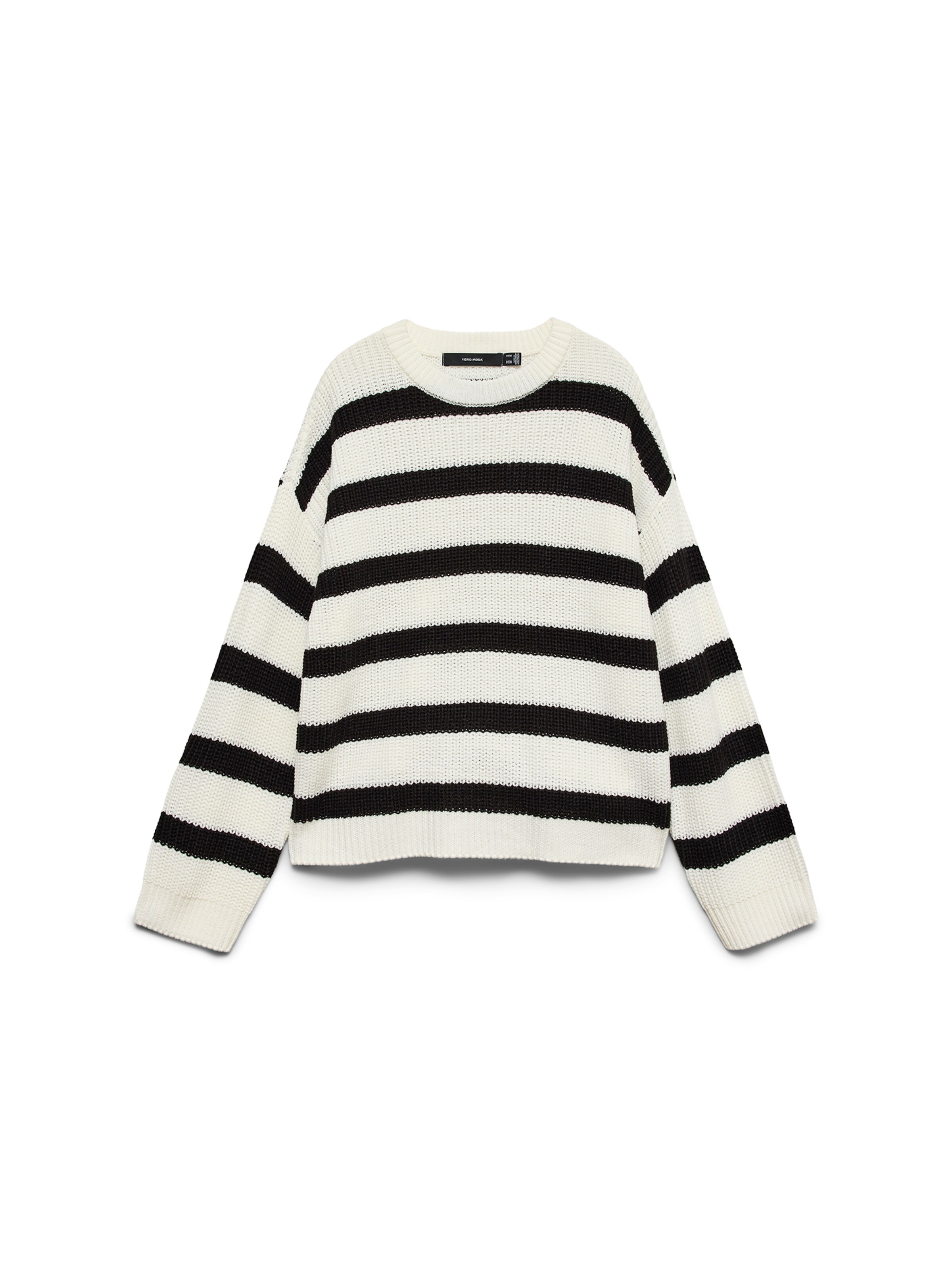 VERO MODA Sweater 'VMLEA' in XS in Black / White, Item view