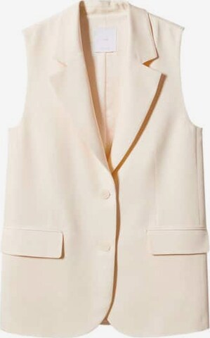 MANGO Vest 'Franc' in Beige: front