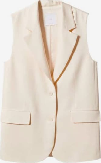 MANGO Vest 'Franc' i beige, Produktvisning