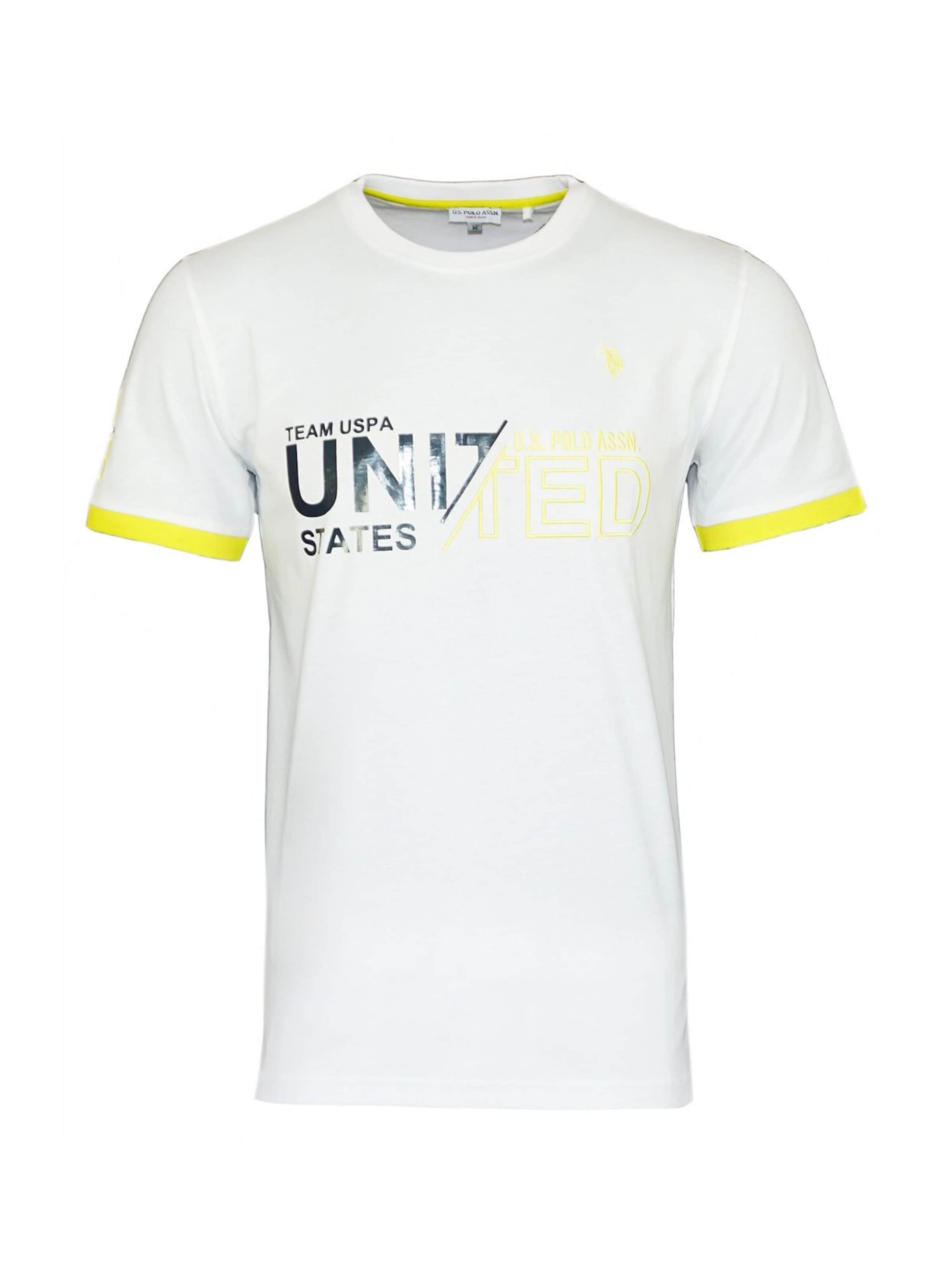 U.S. POLO ASSN. Shirt in Yellow / Black / White, Item view