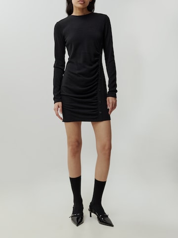 EDITED Gebreide jurk 'Bienke' in Zwart