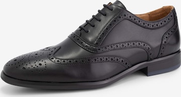 DenBroeck Lace-Up Shoes 'State St. ' in Black: front