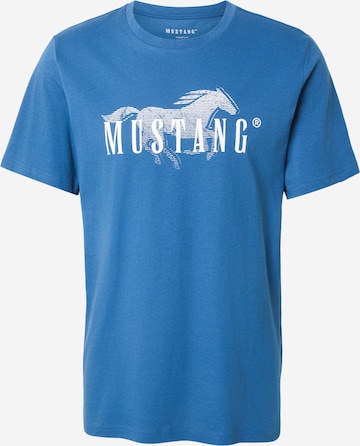 MUSTANG Majica 'Austin' | modra barva: sprednja stran
