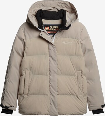 Parka d’hiver Superdry en beige : devant