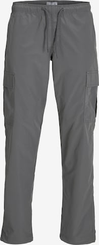 JACK & JONES - Pantalón cargo en gris: frente