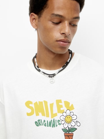 Pull&Bear Тениска в бяло