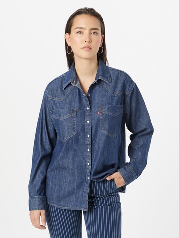 LEVI'S ® Blouse 'Donovan Western Shirt' in Blauw: voorkant
